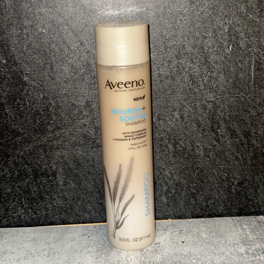 Aveeno Active Natural Nourish+Soothe Shampoo Soothes Itchy, Dry Scalp 10.5 Fl Oz